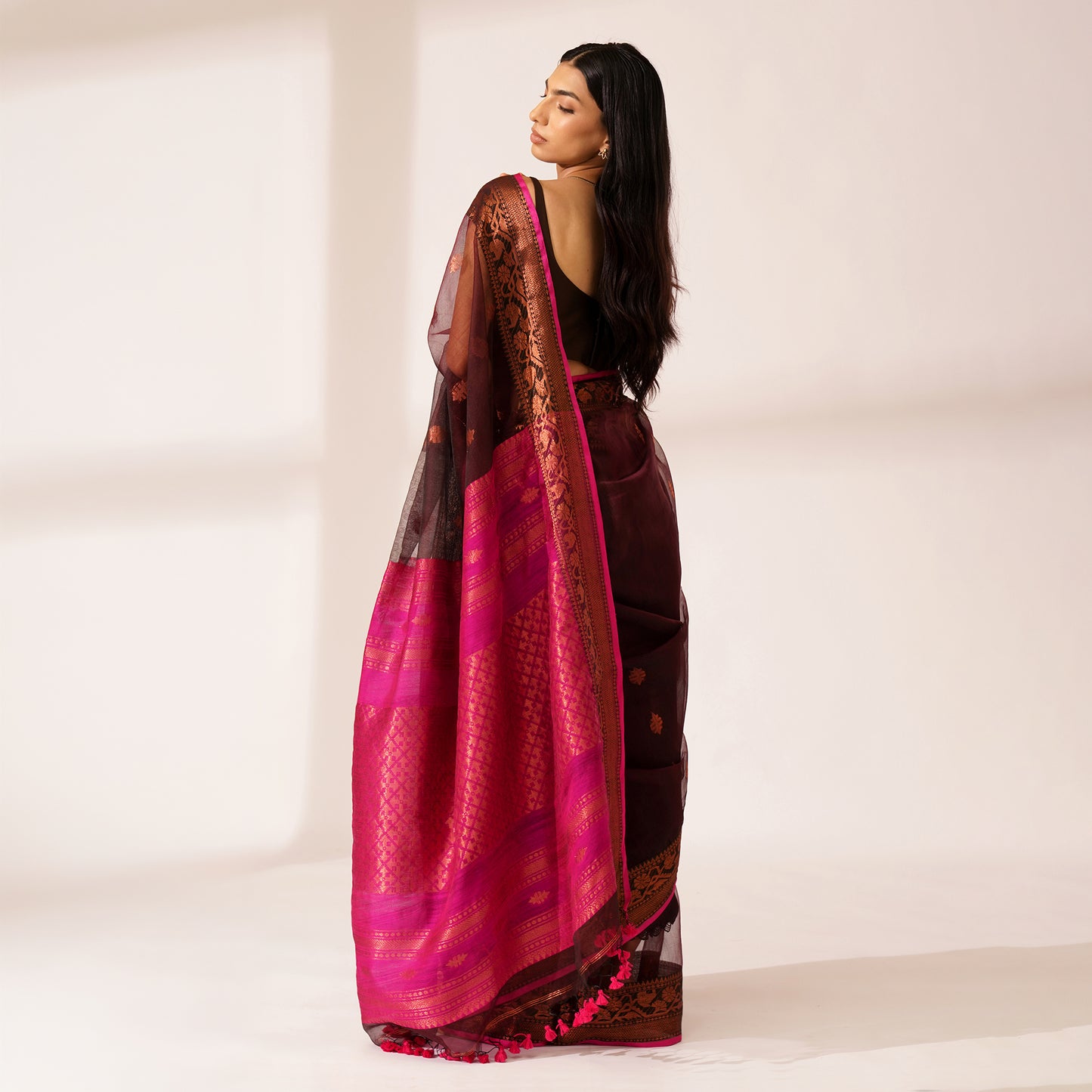 Bahaar Muslin Benarasi Saree | With Blouse Piece