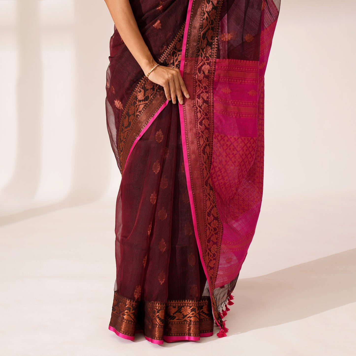 Bahaar Muslin Benarasi Saree | With Blouse Piece