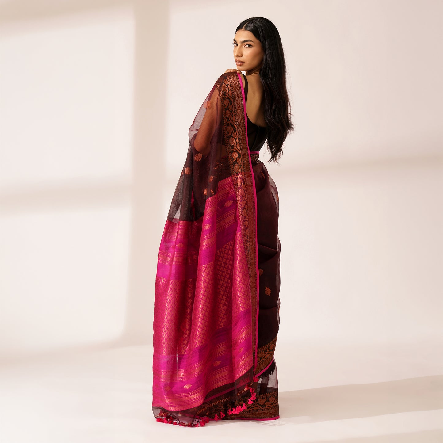Bahaar Muslin Benarasi Saree | With Blouse Piece